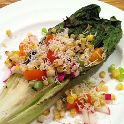 Grilled Romaine with Michigan Sweet Corn