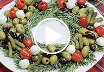 Holiday Antipasto Wreath