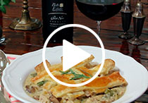 Pinot Noir + Chicken Pot Pie