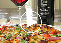 CabMerlot + Tortilla Pizza