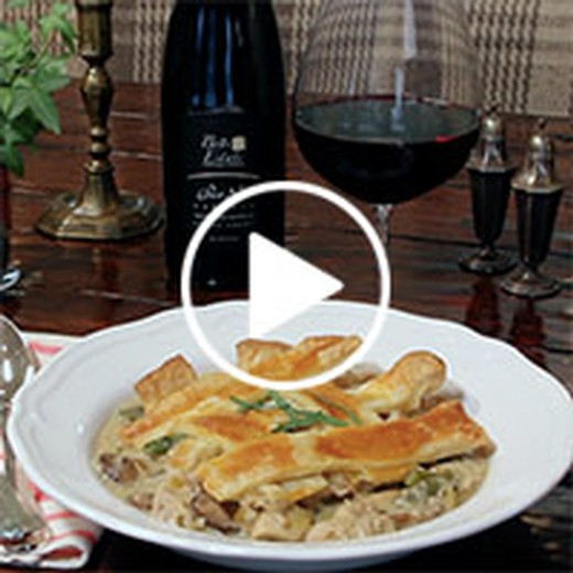 Roasted Chicken Pot Pie with Tarragon & Wild Mushrooms