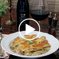 Roasted Chicken Pot Pie with Tarragon & Wild Mushrooms