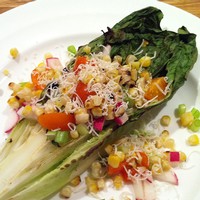 Grilled Romaine with Michigan Sweet Corn