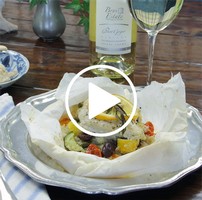 Mediterranean Chicken In Parchment